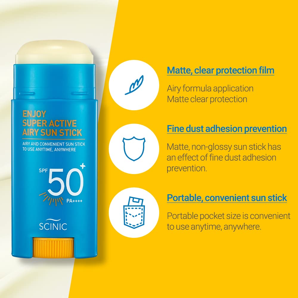 SCINIC Enjoy Super Active Airy Sun Stick SPF50+ PA++++